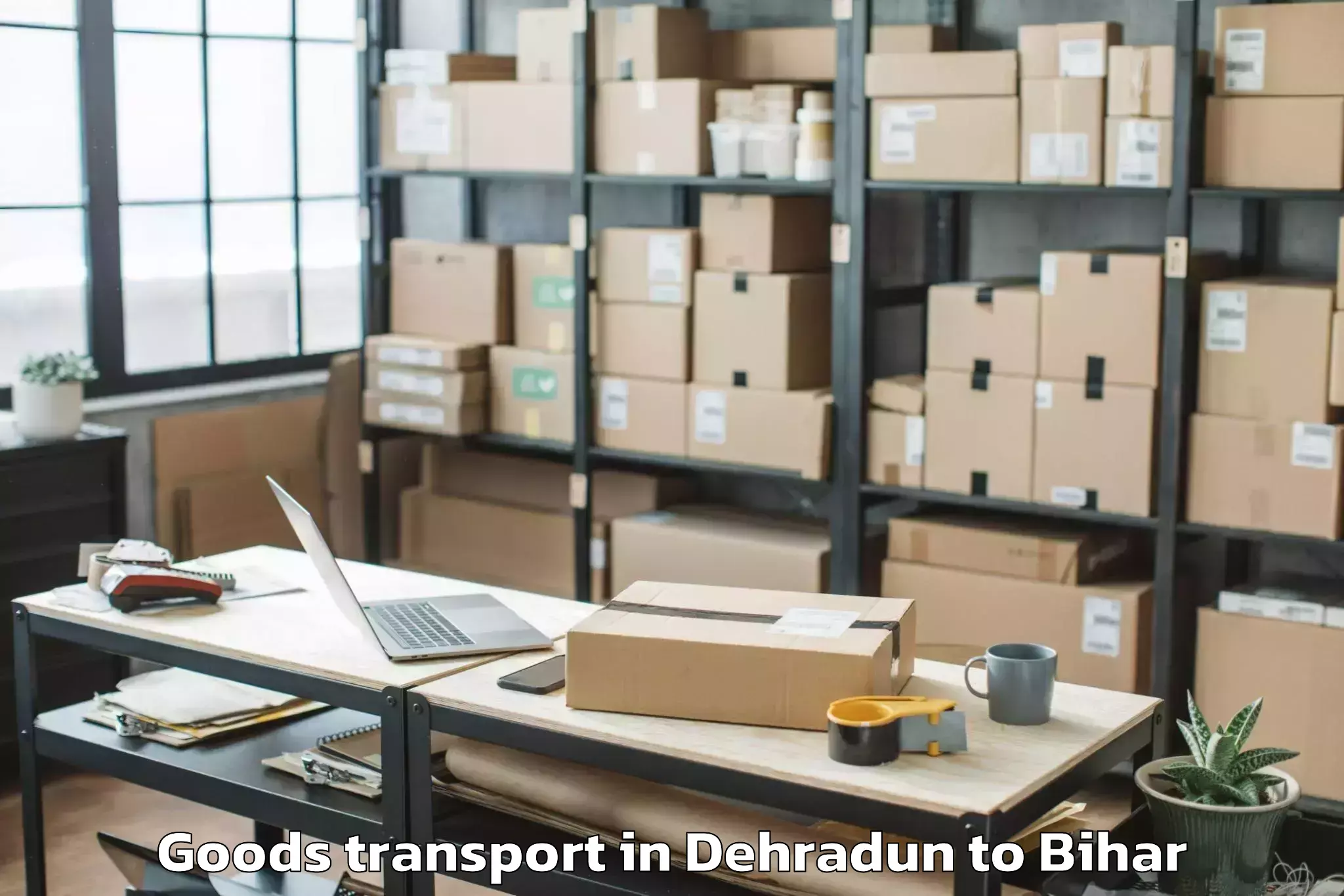 Trusted Dehradun to Narkatiaganj Goods Transport